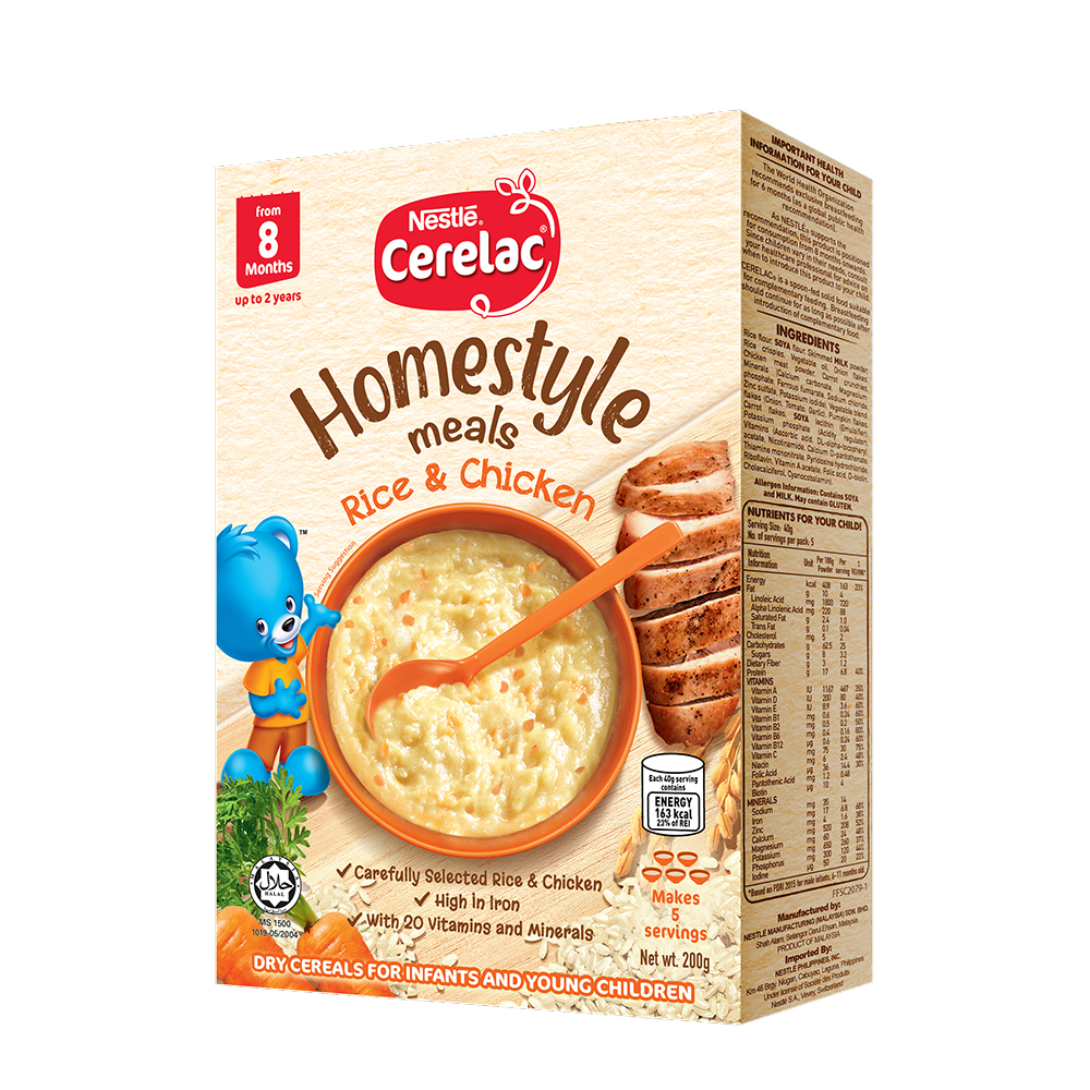 Cerelac Homestyle Meals Rice and Chicken Porridge