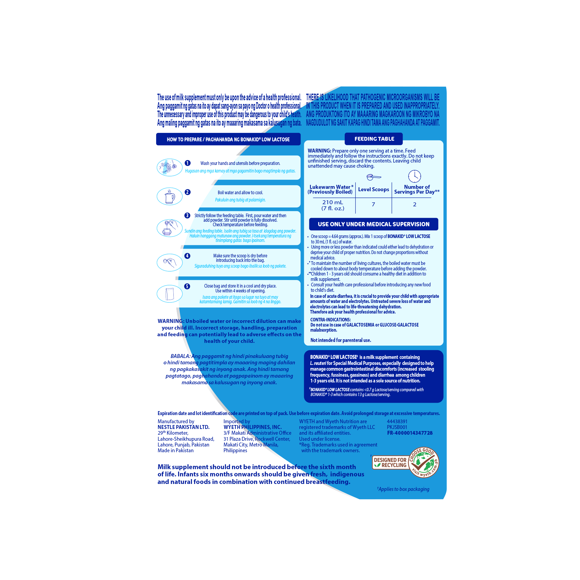 Bonakid® Low Lactose 1-3 Years Old