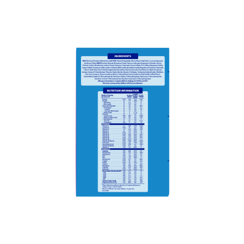 Bonakid Pre School Three Plus 1.2kg Nutritional Contents