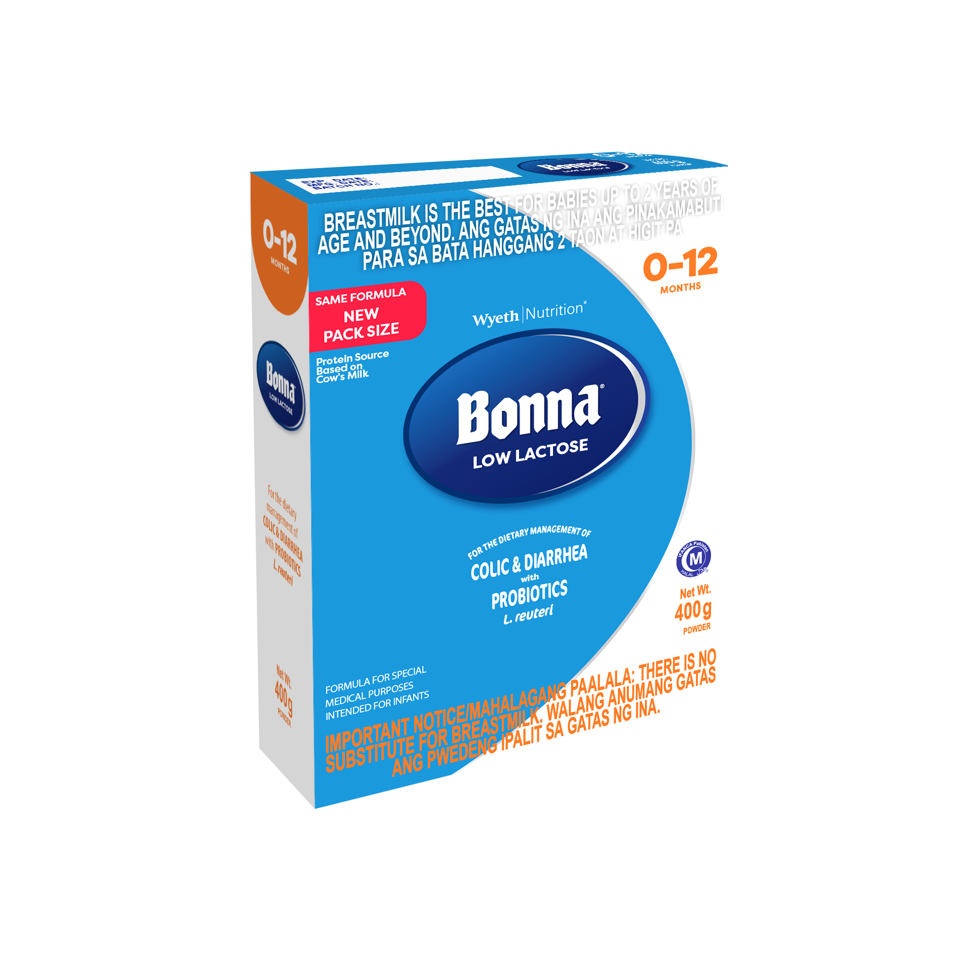 Bonna® Low Lactose 0-12 Months Old