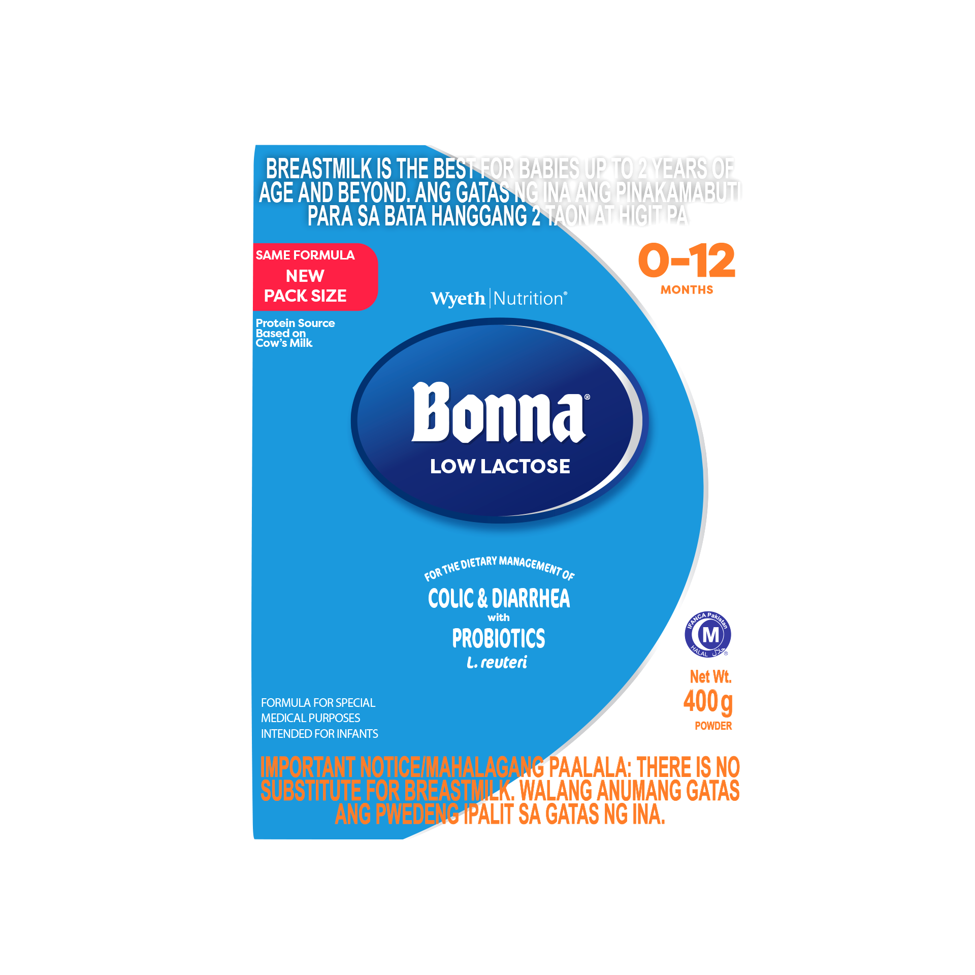Bonna® Low Lactose 0-12 Months Old
