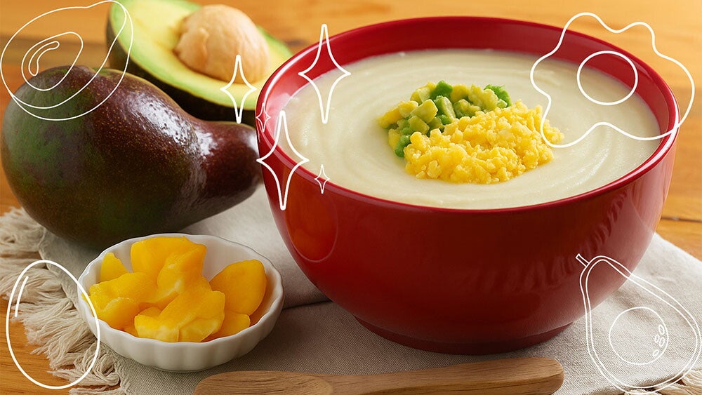 A Tasty First Try: Avocado and Egg Purée