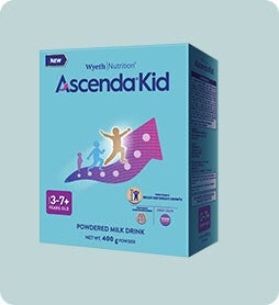 Wyeth Ascenda® Kid Supports your child’s growth and learning.