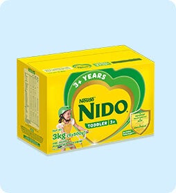 NIDO 3+ 5+  Supports everydaygrowth and development