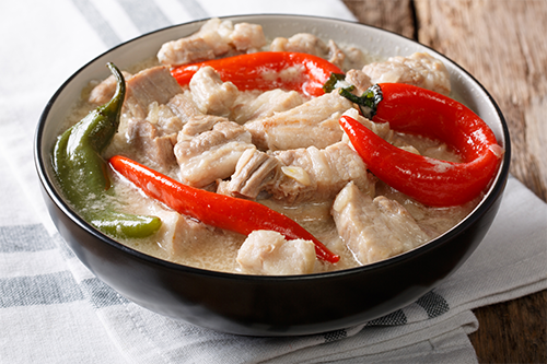 Photo of Bicol Express, a spicy Filipino dish.