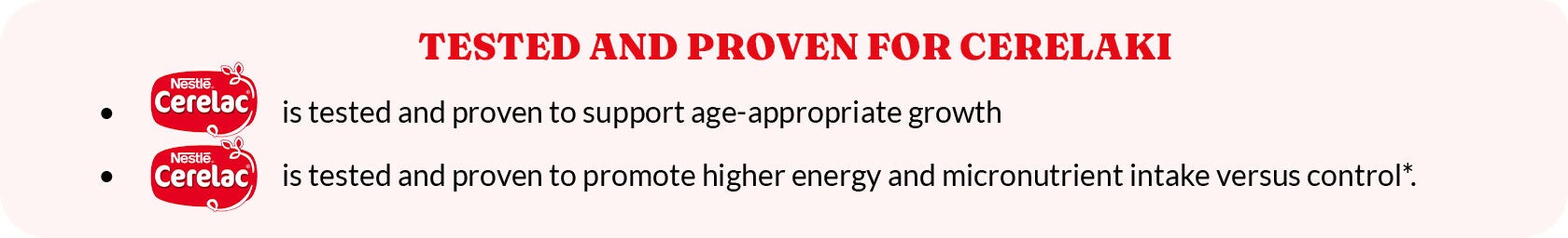 TESTED AND PROVEN FOR CERELAKI
