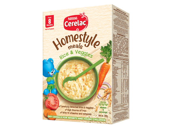 Nestlé Cerelac® Homestyle Meals Rice & Veggies 200g