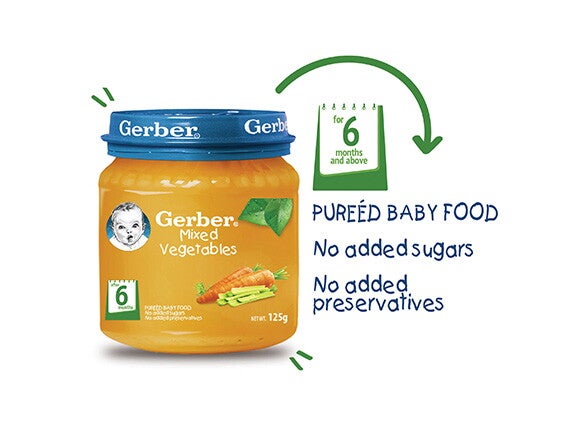 Gerber mixed hot sale vegetables