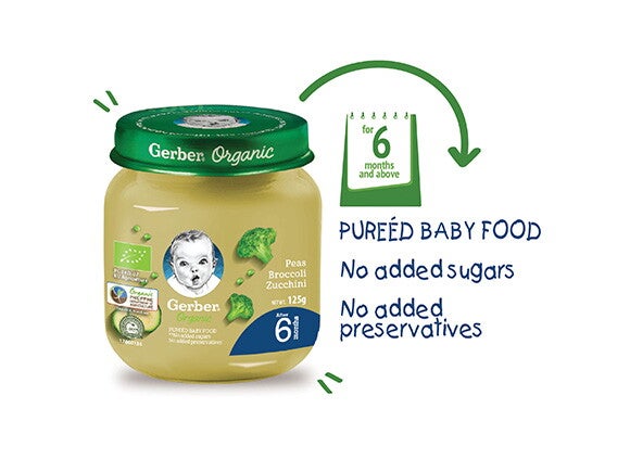 Gerber broccoli baby discount food