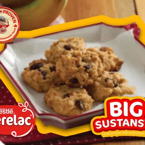 Apple Banana Cookies with Raisins