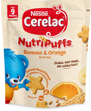 Cerelac Nutripuffs banana and orange Cerelac Nutripuffs banana and orange