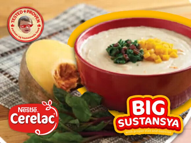 Alugbati with Kabasustansya Cerelac Recipe