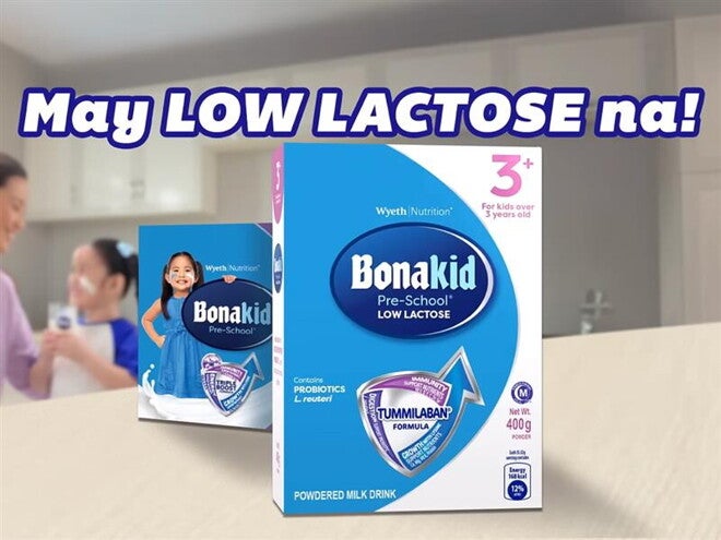 Ang Bonakid Pre-School 3+, may Low Lactose na rin!