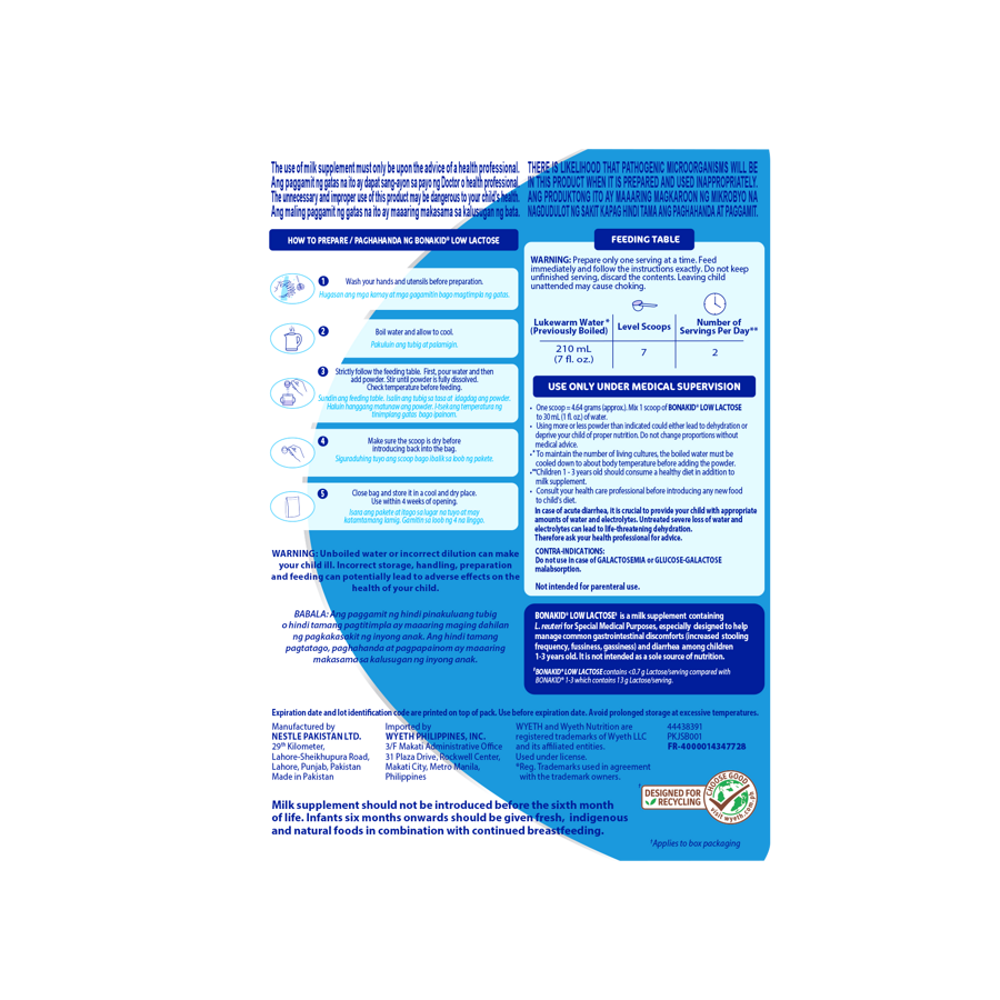 Bonakid® Low Lactose 1-3 Years Old