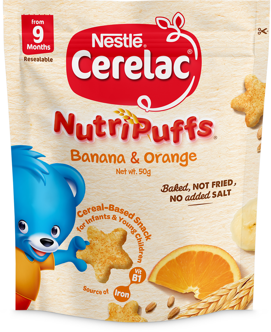 Cerelac Nutripuffs Banana and Orange for 9 months