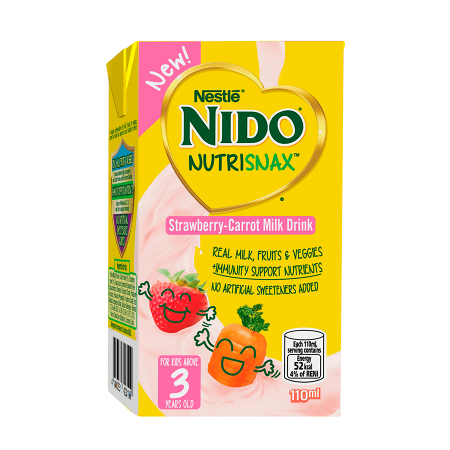 Strawberry Carrot Milk Drink