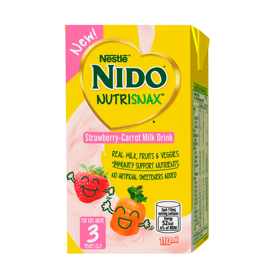 Strawberry Carrot Milk Drink