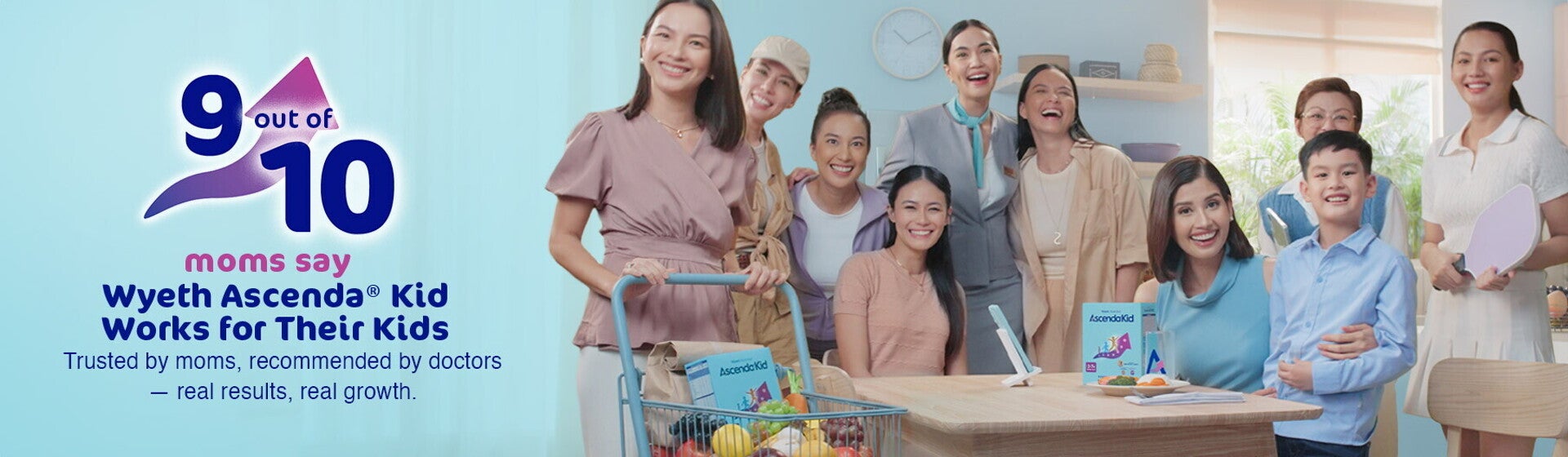 Trusting Wyeth Ascenda® Kid Built on Science. Trusted by Moms.