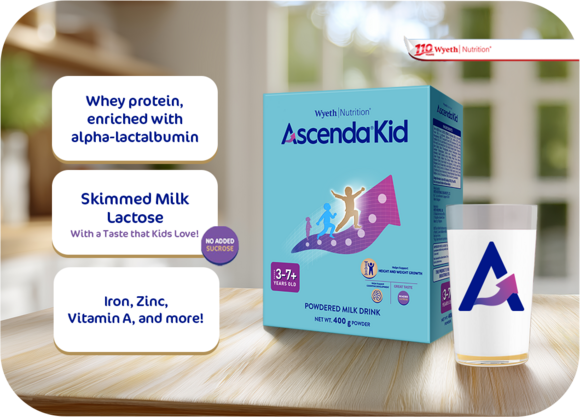 Trusting Wyeth Ascenda® Kid Built on Science. Trusted by Moms.
